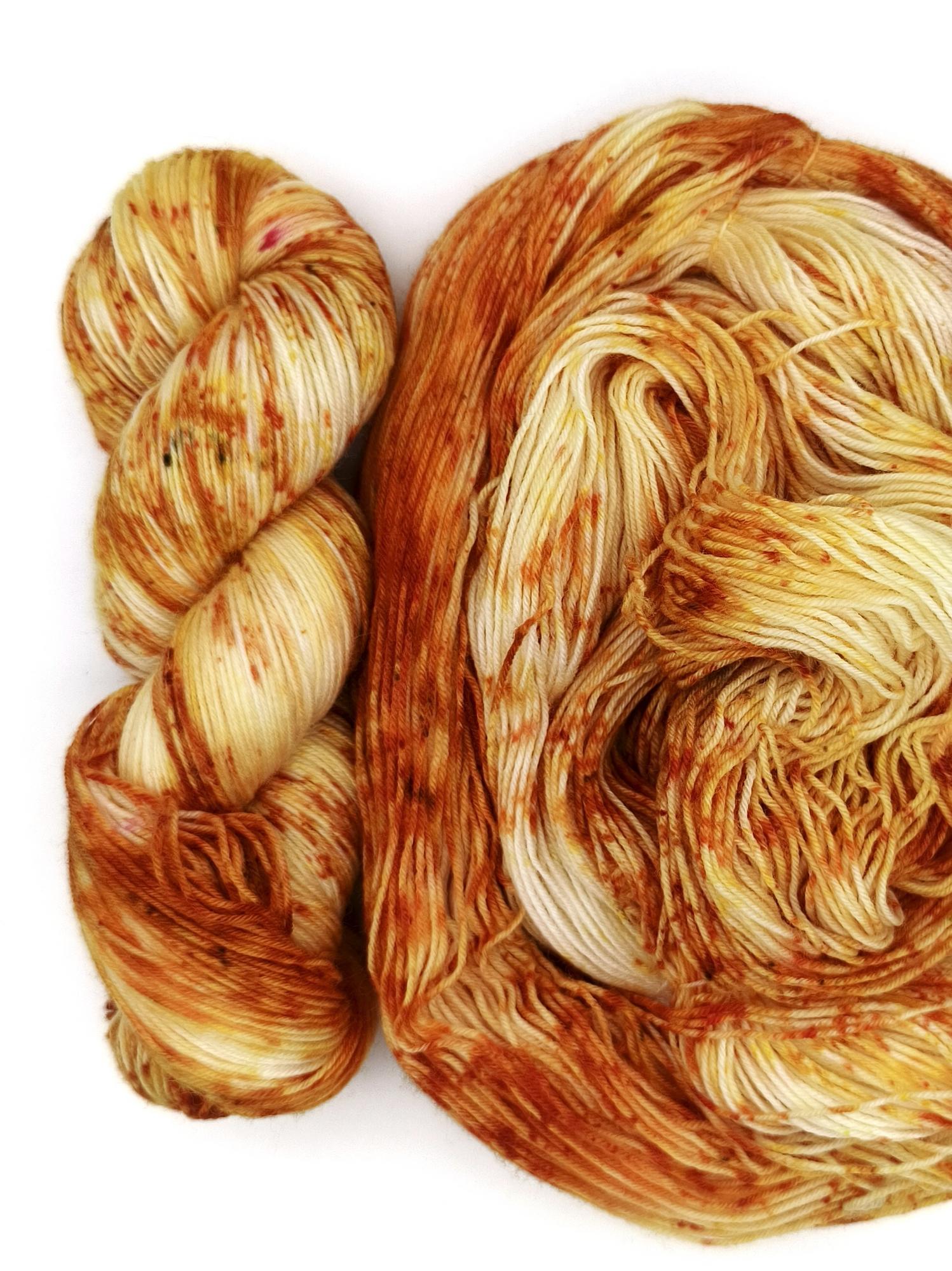 Пряжа ручного окрашивания, 100 гр/420 м, 75% меринос, 25% ПА, 5420