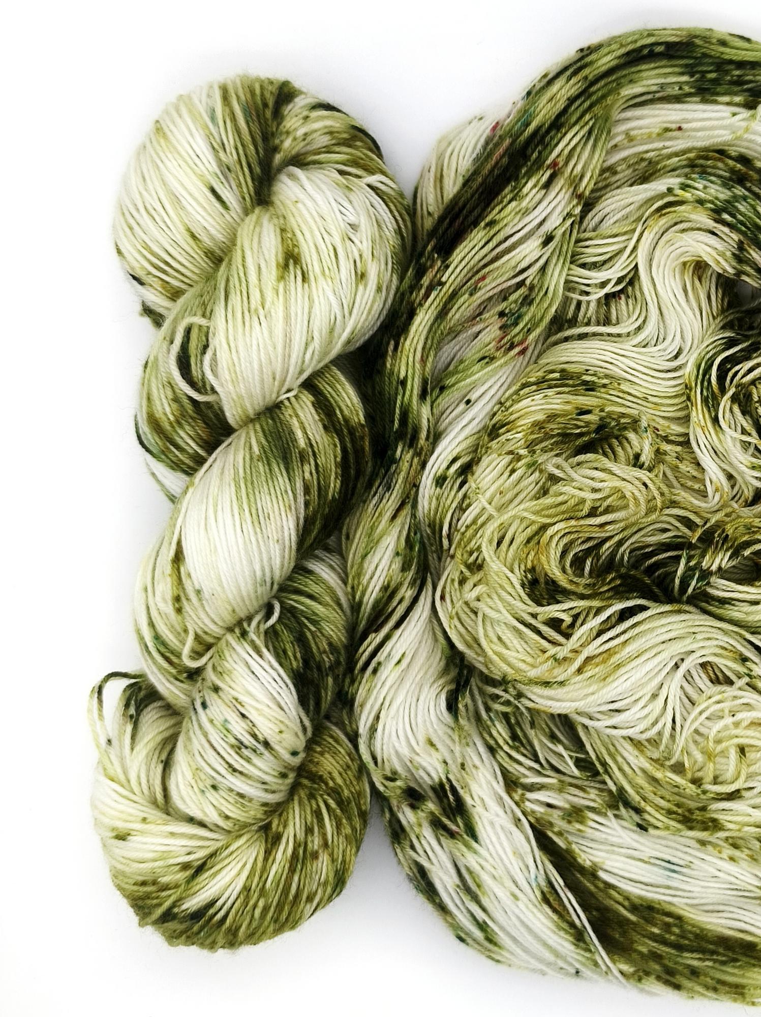 Пряжа ручного окрашивания, 100 гр/420 м, 75% меринос, 25% ПА, 9420