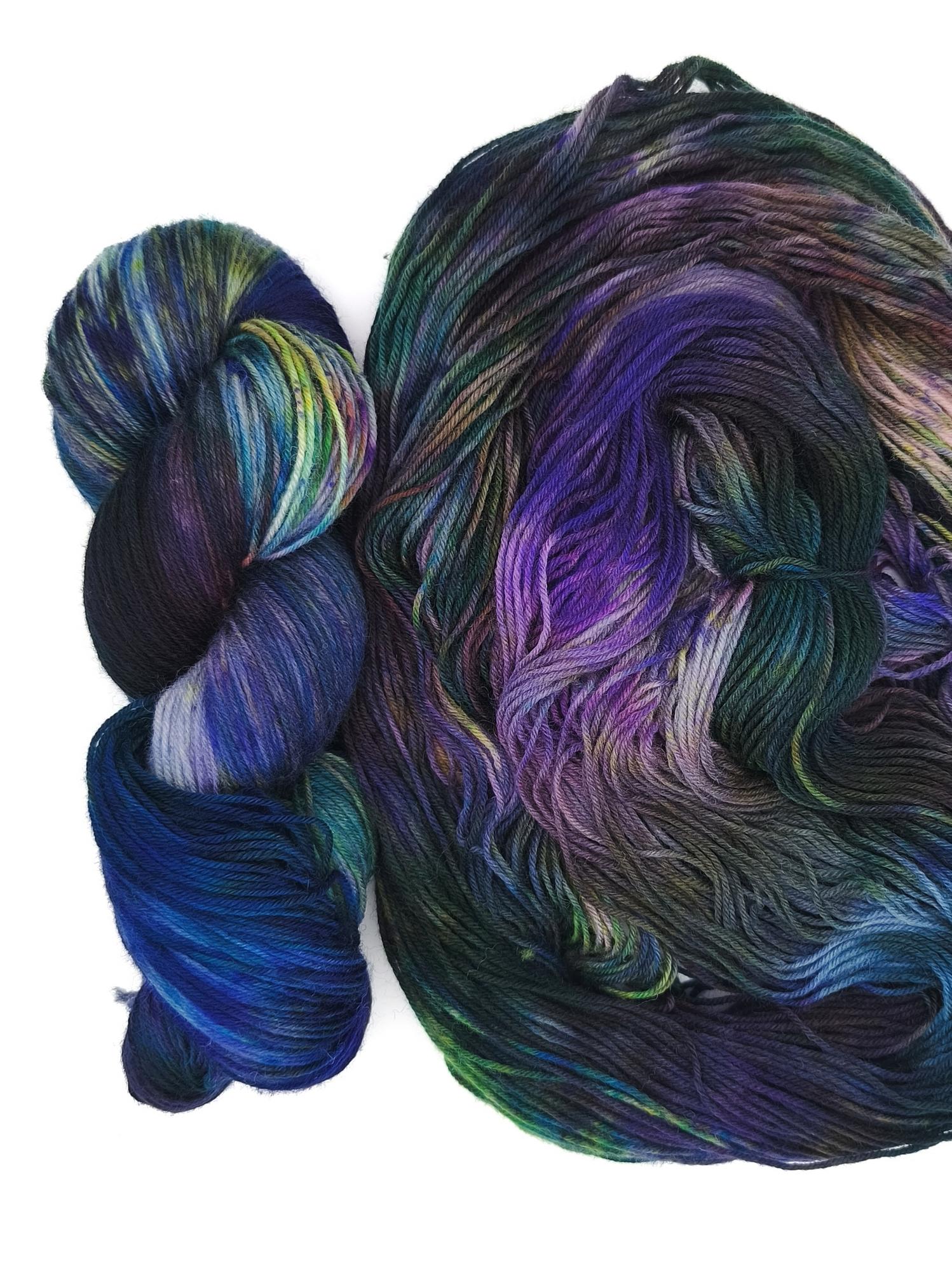 Пряжа ручного окрашивания, 100 гр/420 м, 75% меринос, 25% ПА, 19420