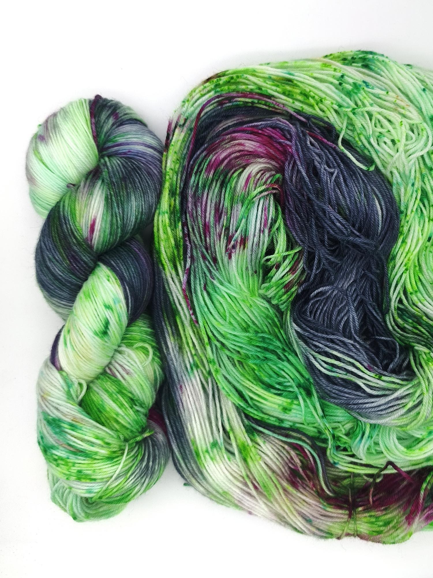 Пряжа ручного окрашивания, 100 гр/420 м, 75% меринос, 25% ПА, 30420