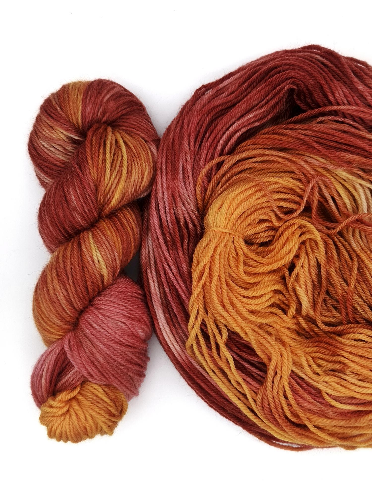 Пряжа ручного окрашивания, 100 гр/205 м, 75% шерсть, 25% ПА, 50205