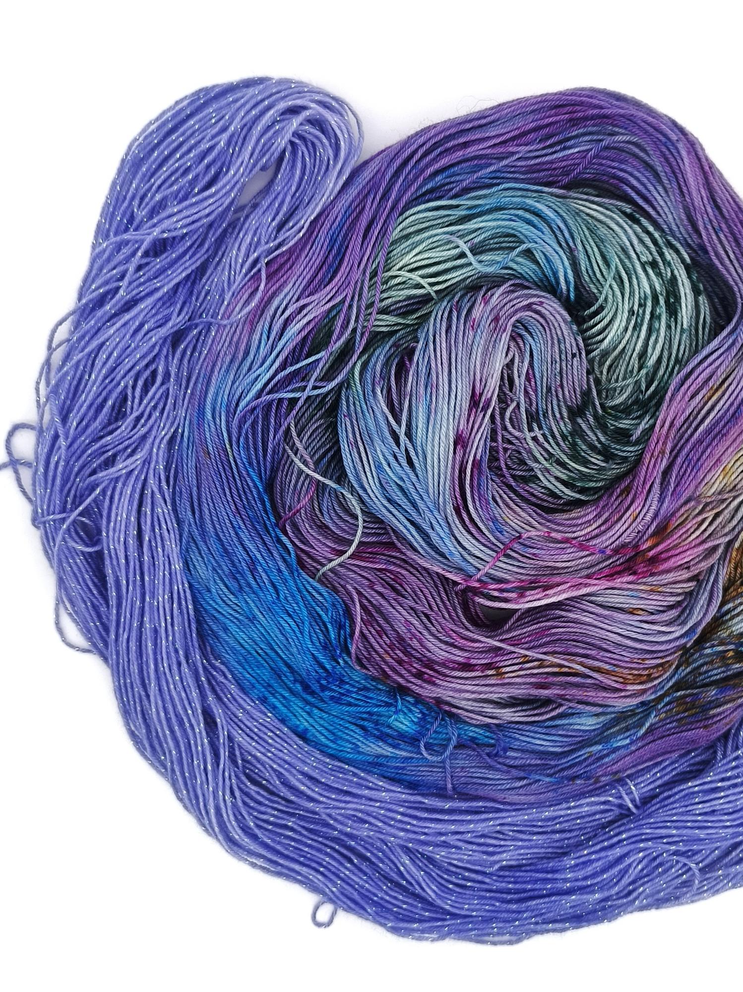 Пряжа ручного окрашивания, 100 гр/400 м, 75% меринос, 25% нейлон, 61400
