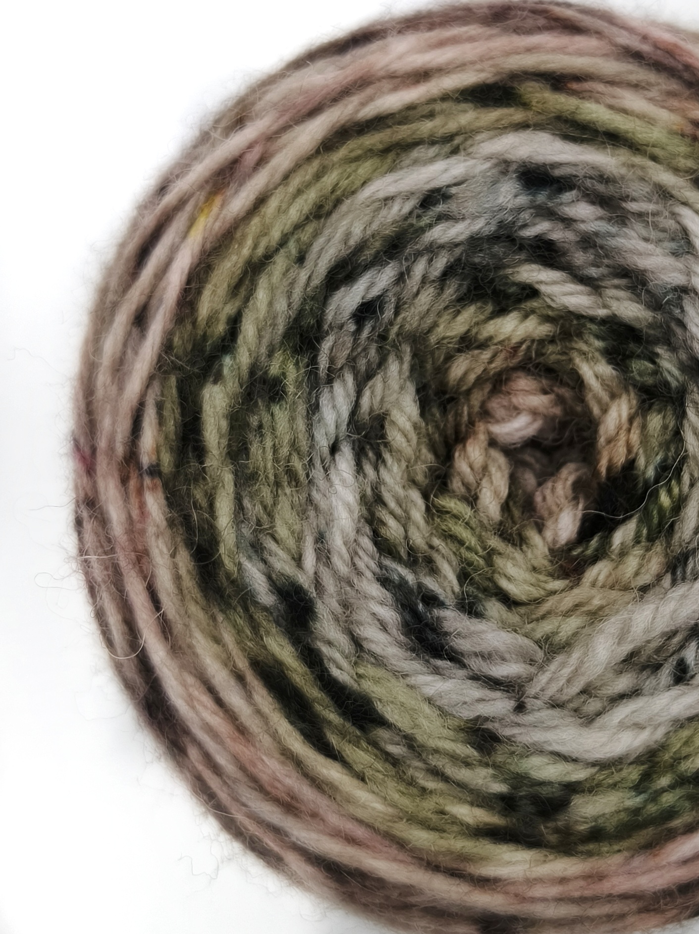 Пряжа ручного окрашивания, 100 гр/205 м, 75% шерсть, 25% ПА, 117205