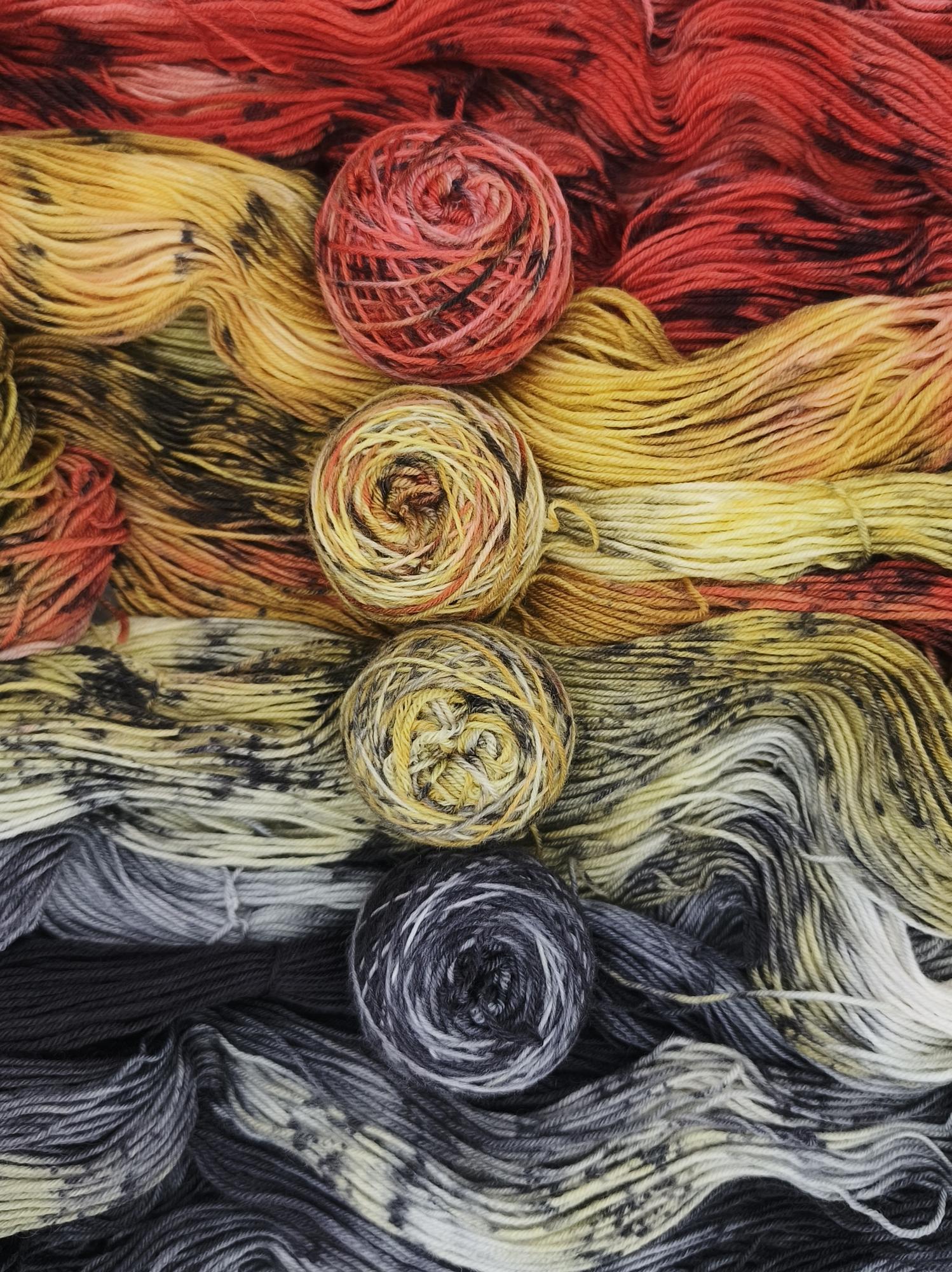 Набор пряжи ручного окрашивания, 100 гр, 14420