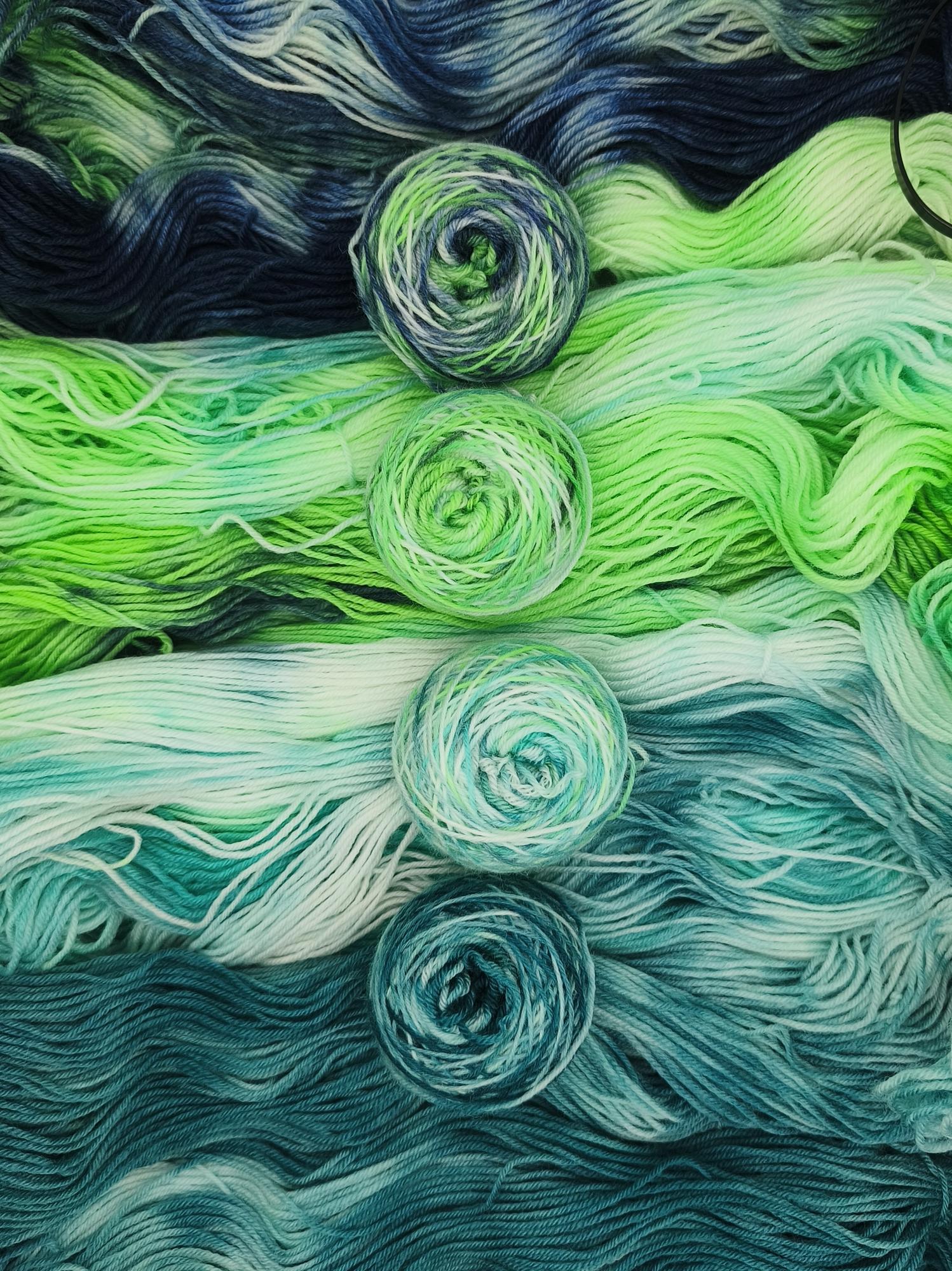 Набор пряжи ручного окрашивания, 100 гр, 15420