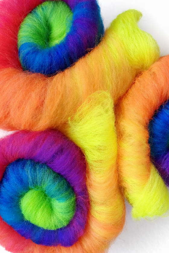 Кудель ( батт)  для прядения, 50 гр