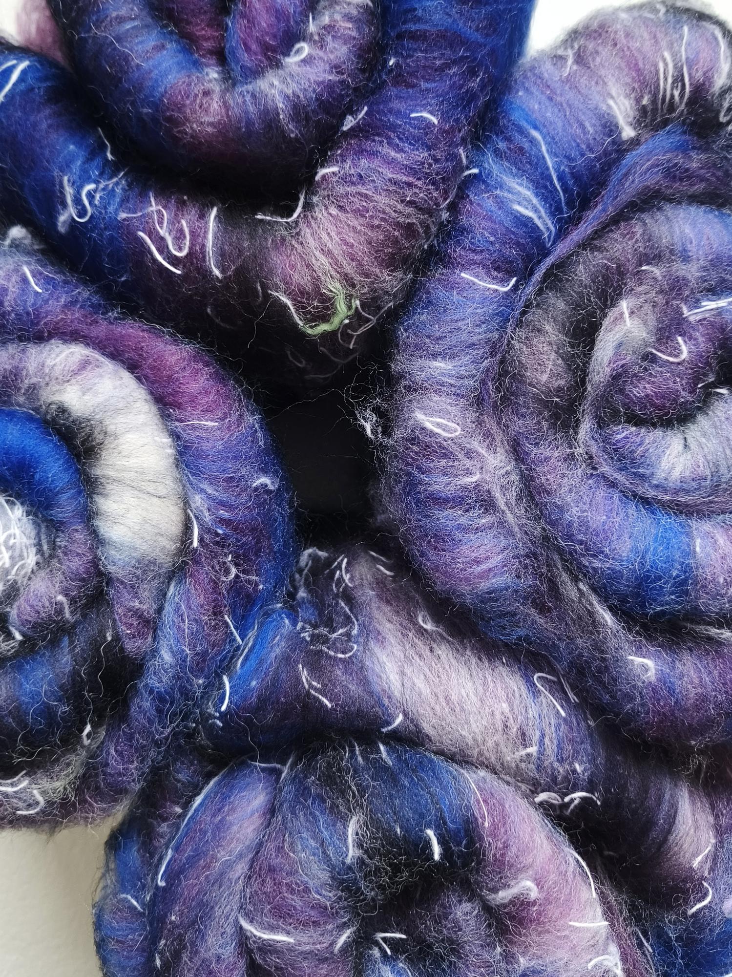 Кудель (батт)  для прядения, 55 гр