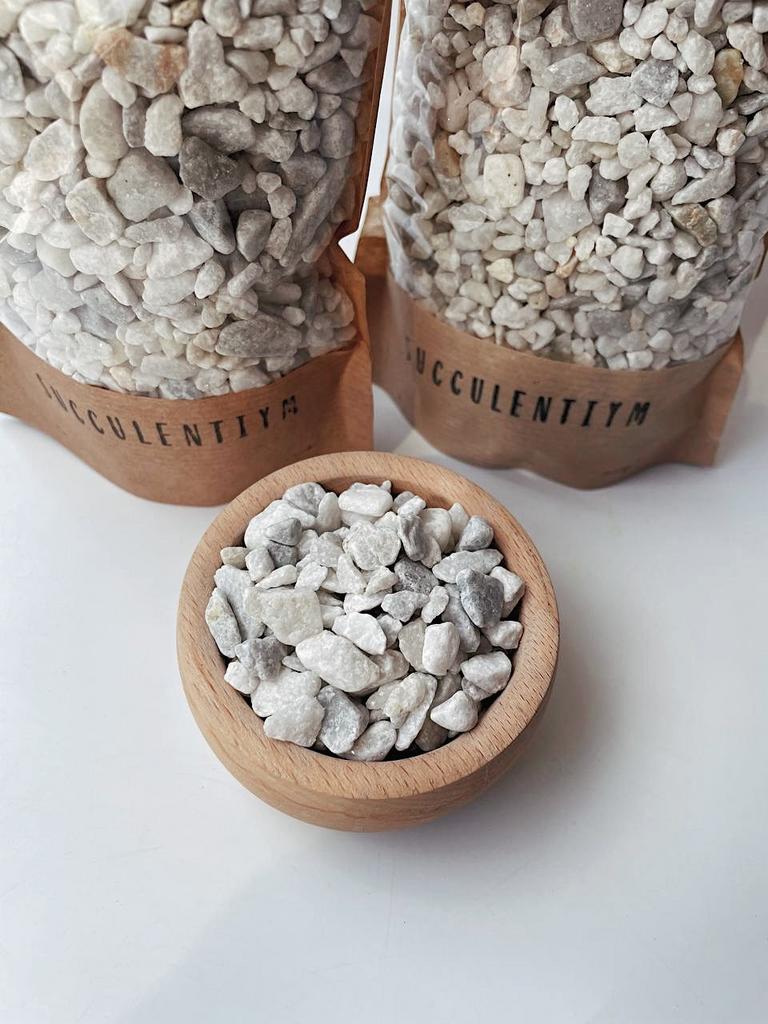 Мраморный щебень серо-голубой