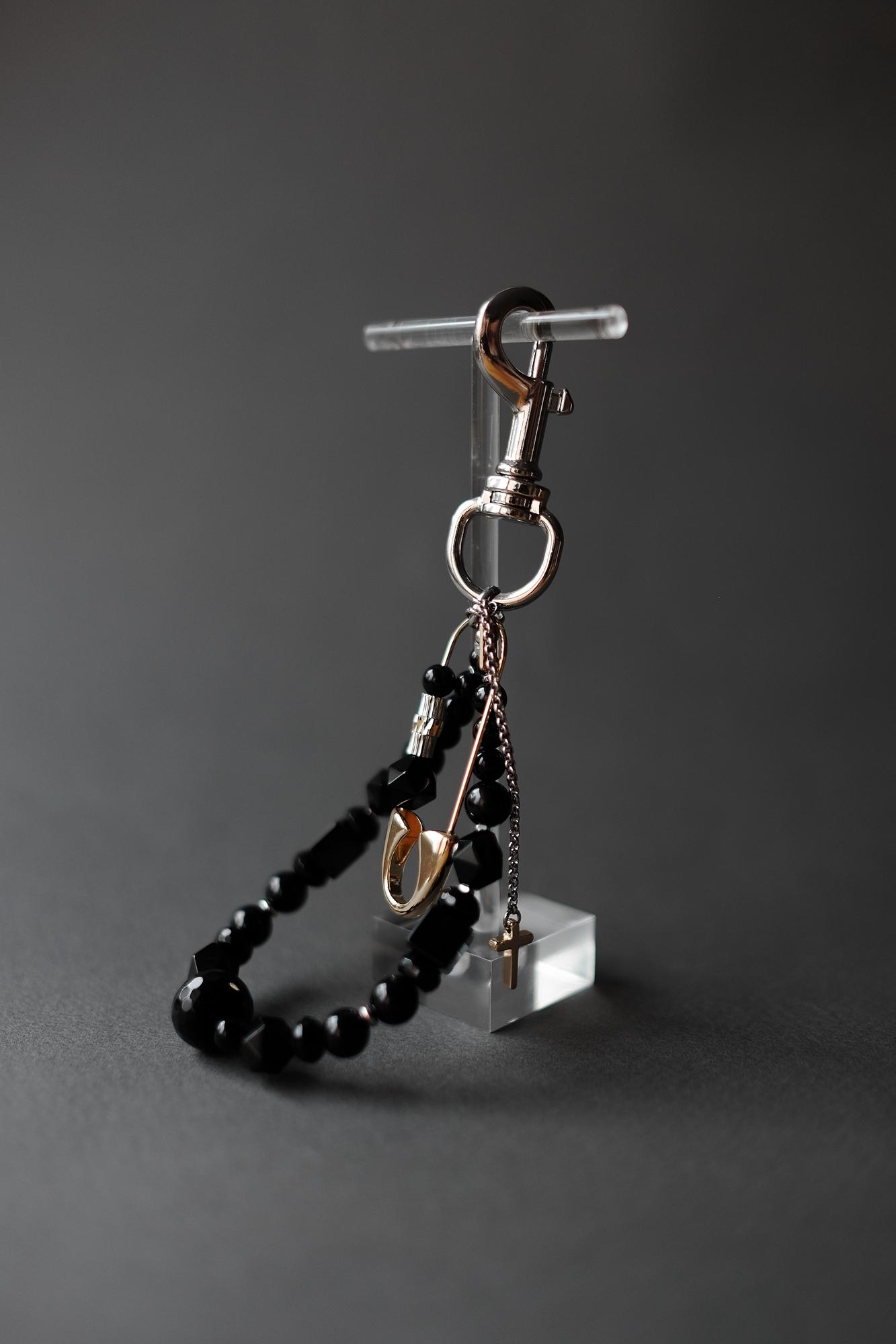 Брелок на сумку из оникса