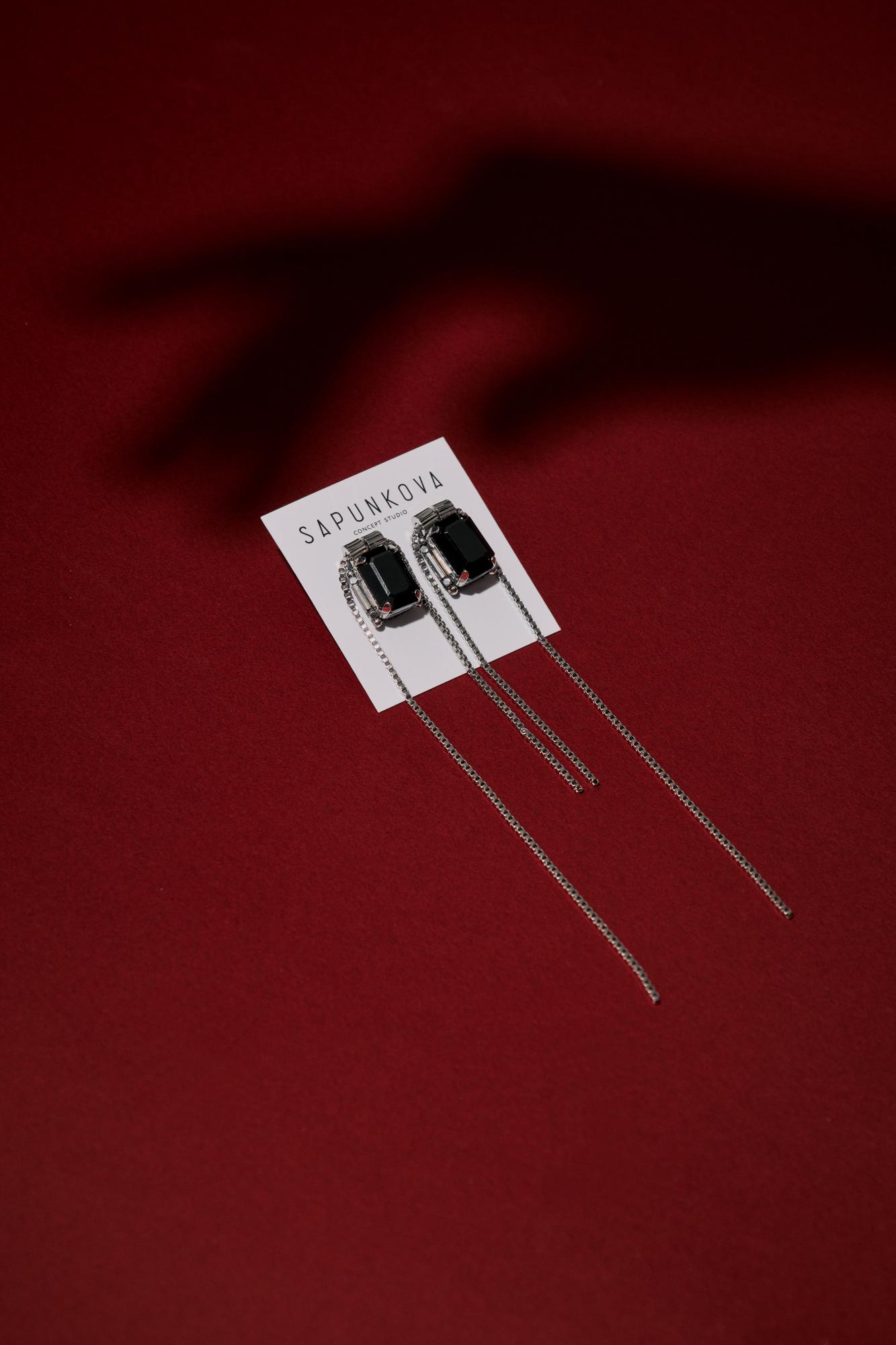 Серьги НУАР