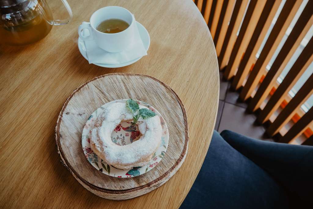 Заварное колечко с творожным кремом