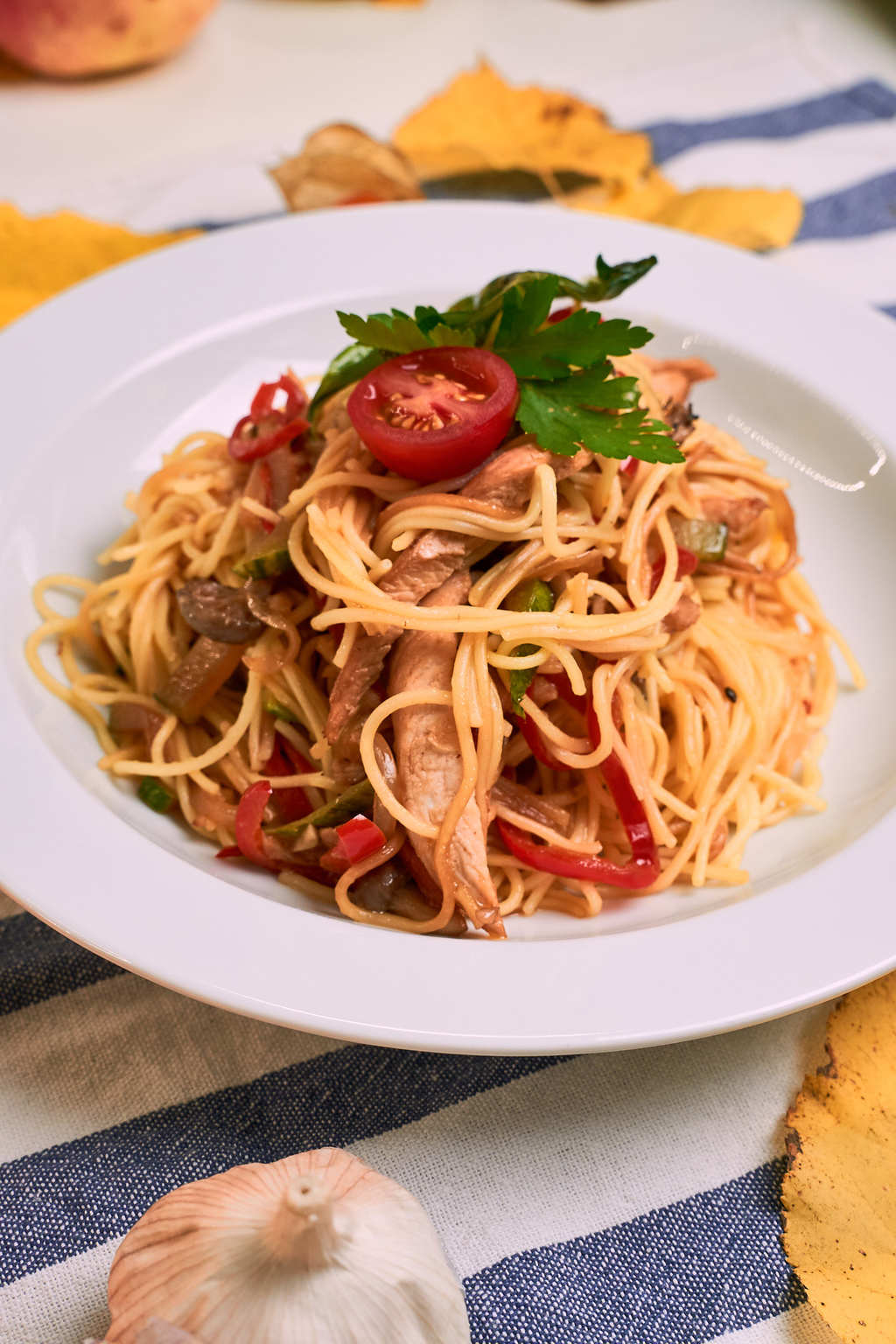 Лапша в азиатском стиле