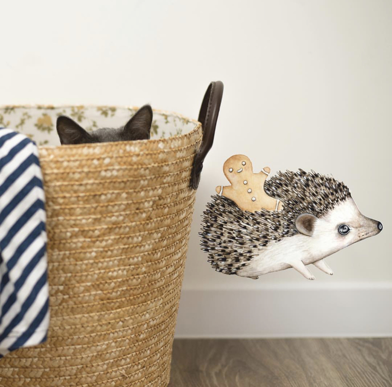 Наклейки на стену "Самый добрый Еж"