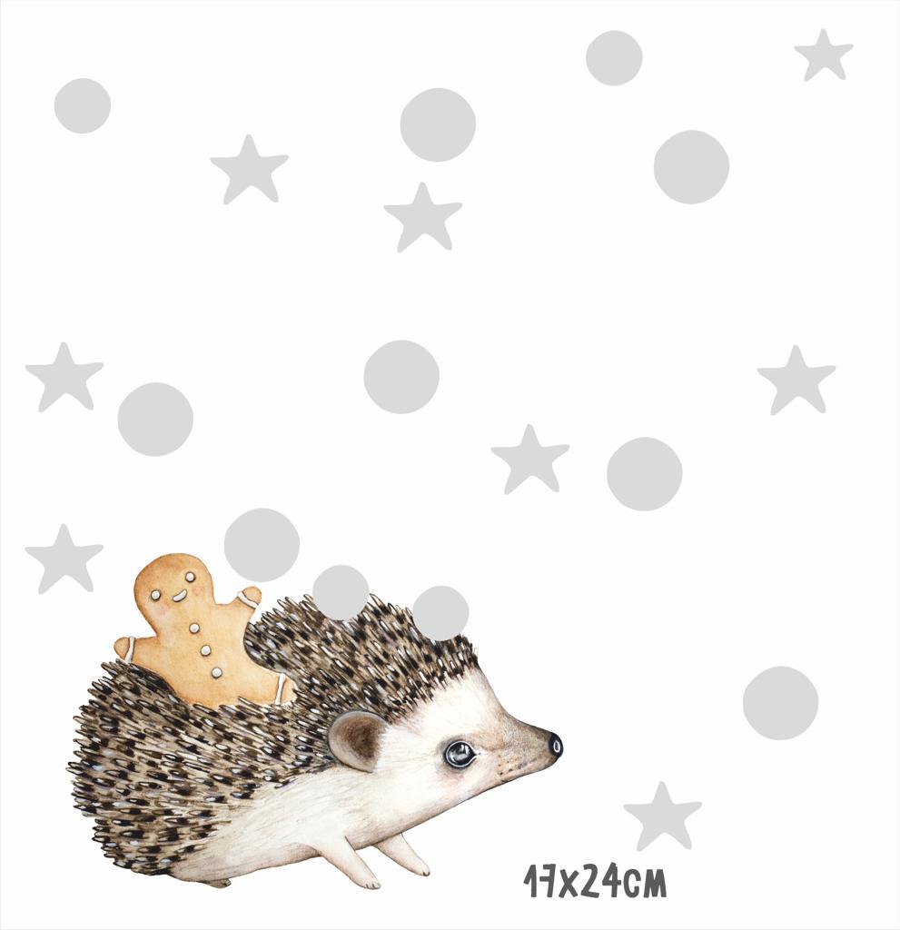 Наклейки на стену "Самый добрый Еж"
