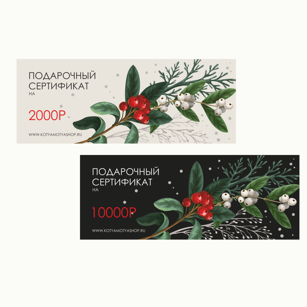 Подарочный сертификат на покупку