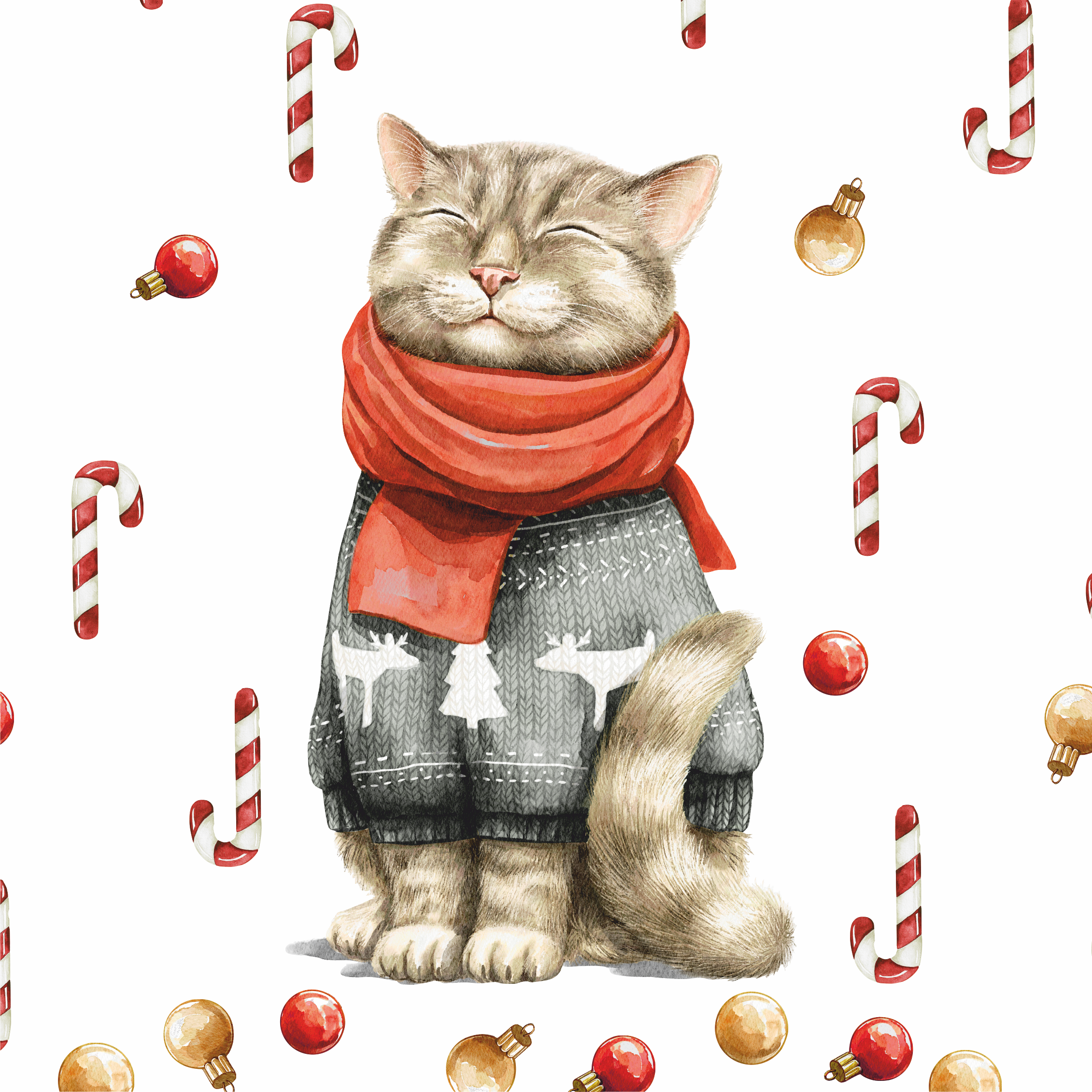 Наклейки на окно "Котёнок Мур"