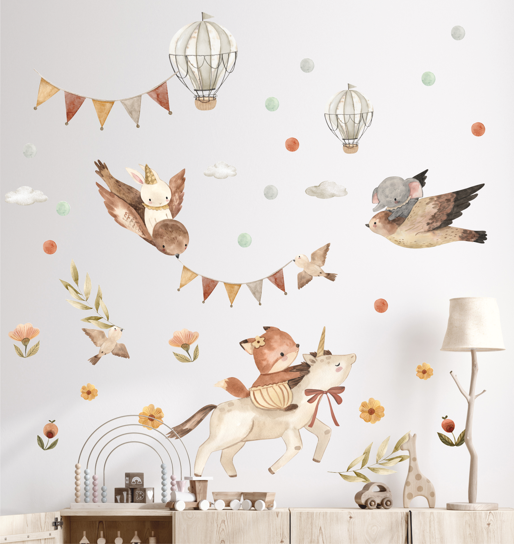 Уценка Наклейки на стену для интерьера "Путешественники"