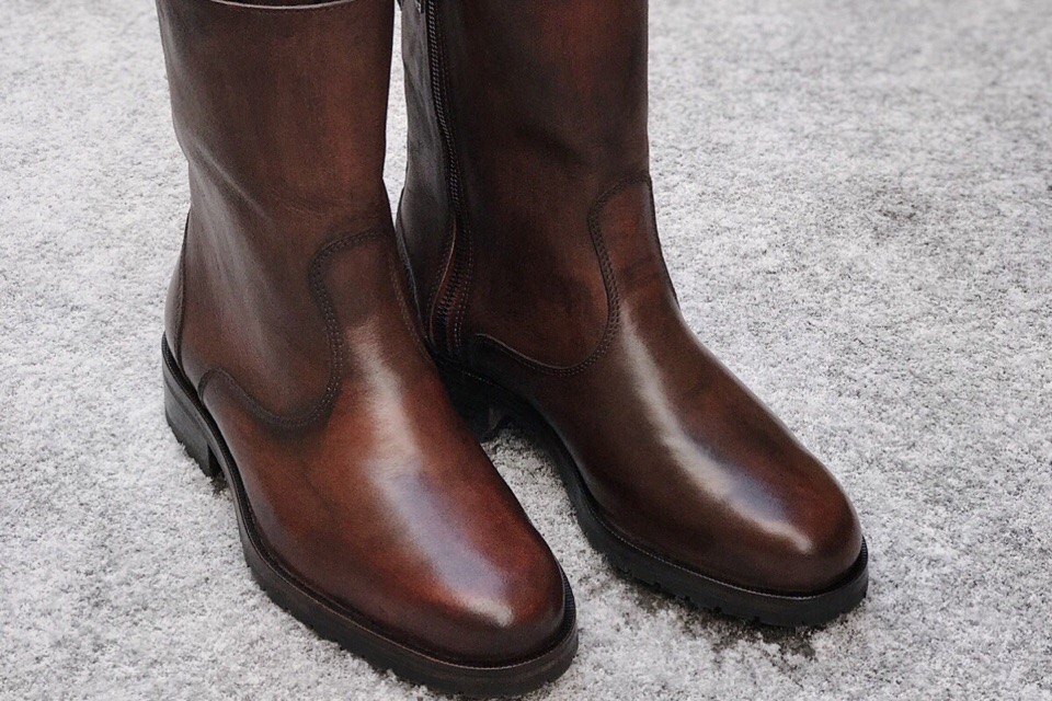 Полусапоги на резиновой подошве