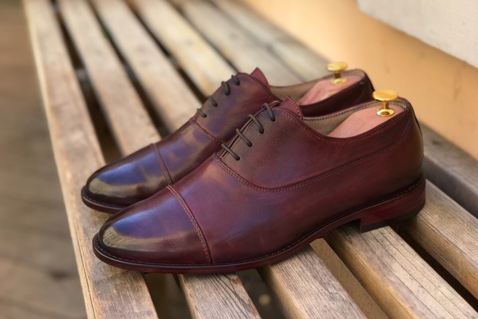 Оксфорды классические с патиной