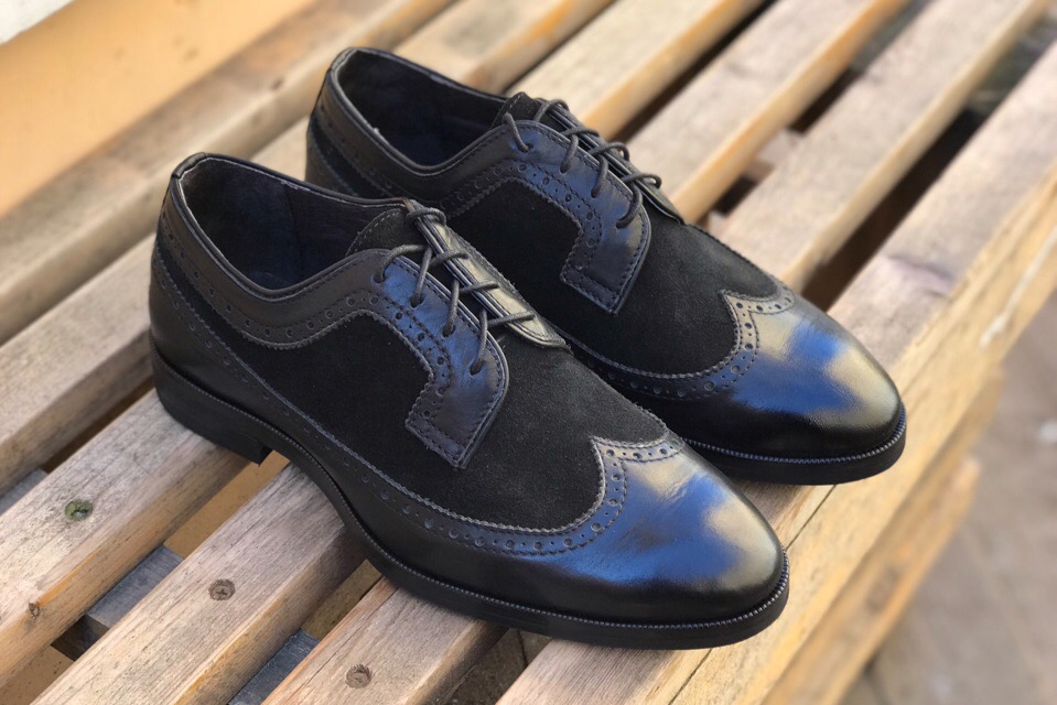 Дерби броги с комбинацией