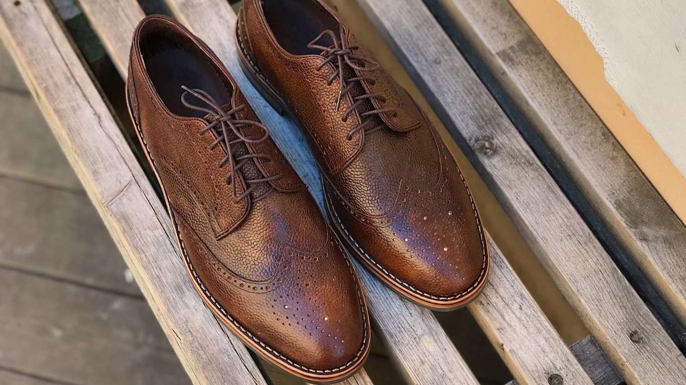 Дерби броги на резиновой подошве