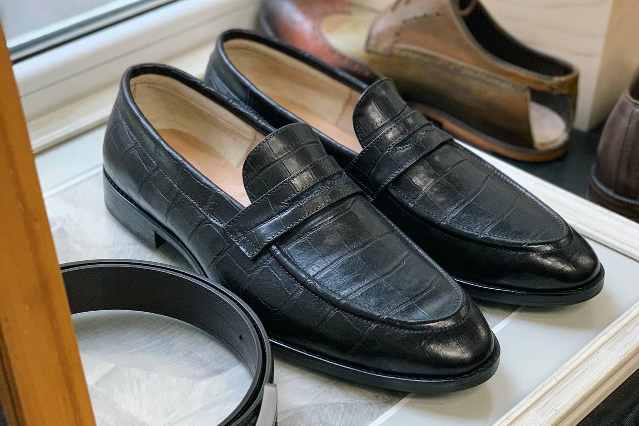 Кожаные пенни лоферы