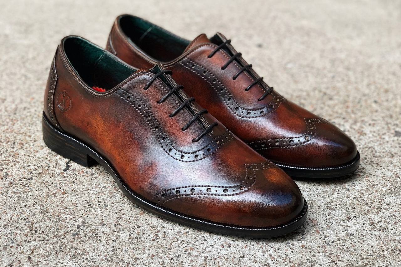 Оксфорды с патиной