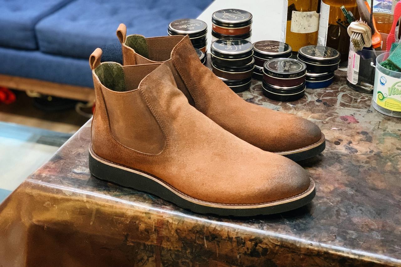 Замшевые челси