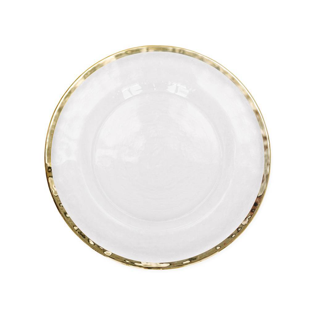 Подстановочная тарелка "Орно" с золотым кантом