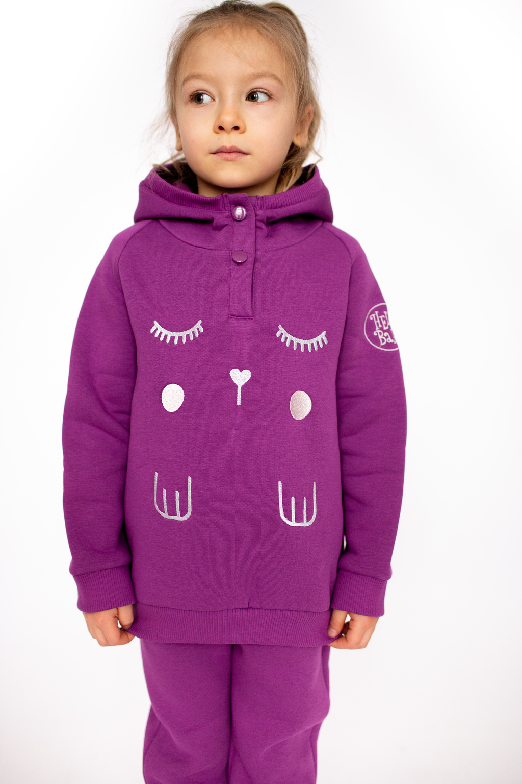 Толстовка "R-r-rabbit" р. 86-92 см - фиолетовый