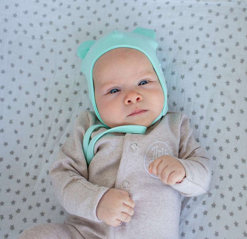 Шапка-чепчик Teddy р. 6/18 мес - минт