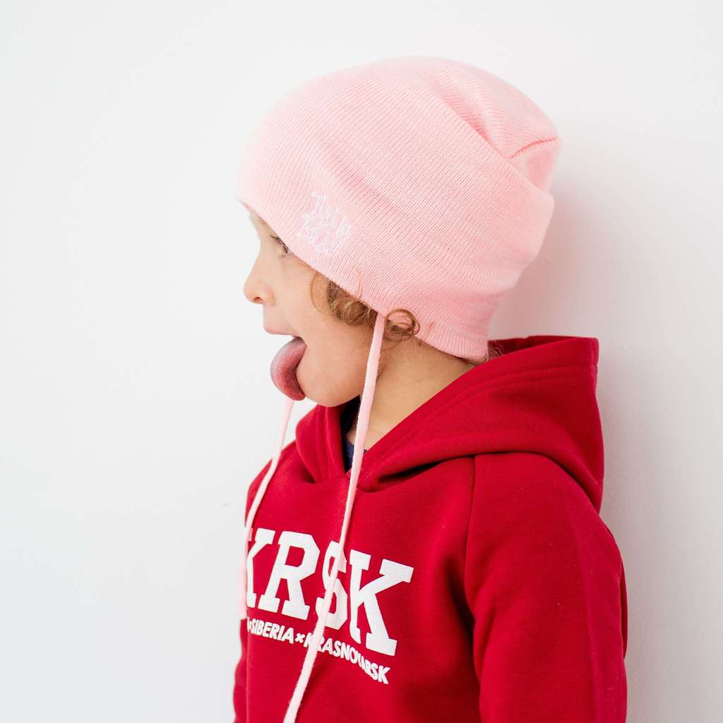 Шапка с завязками "HelloBaby" р. 6/24 мес шерсть/акрил - Blank LIGHT- цвета разные