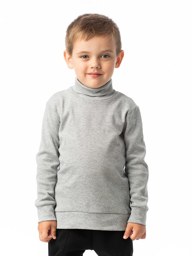 Водолазка от "Bodo" - серый меланж р. 110-116 см