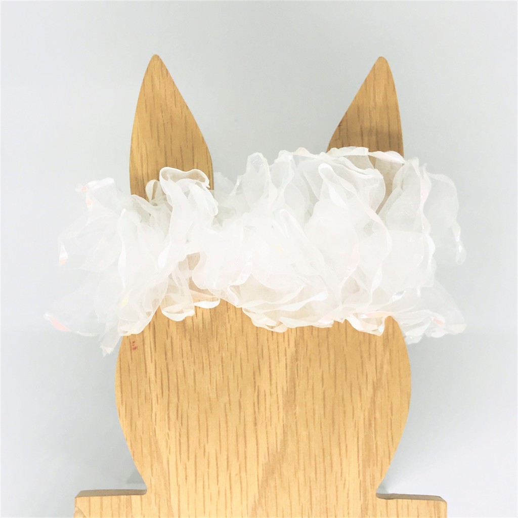 Резинка для волос - белая