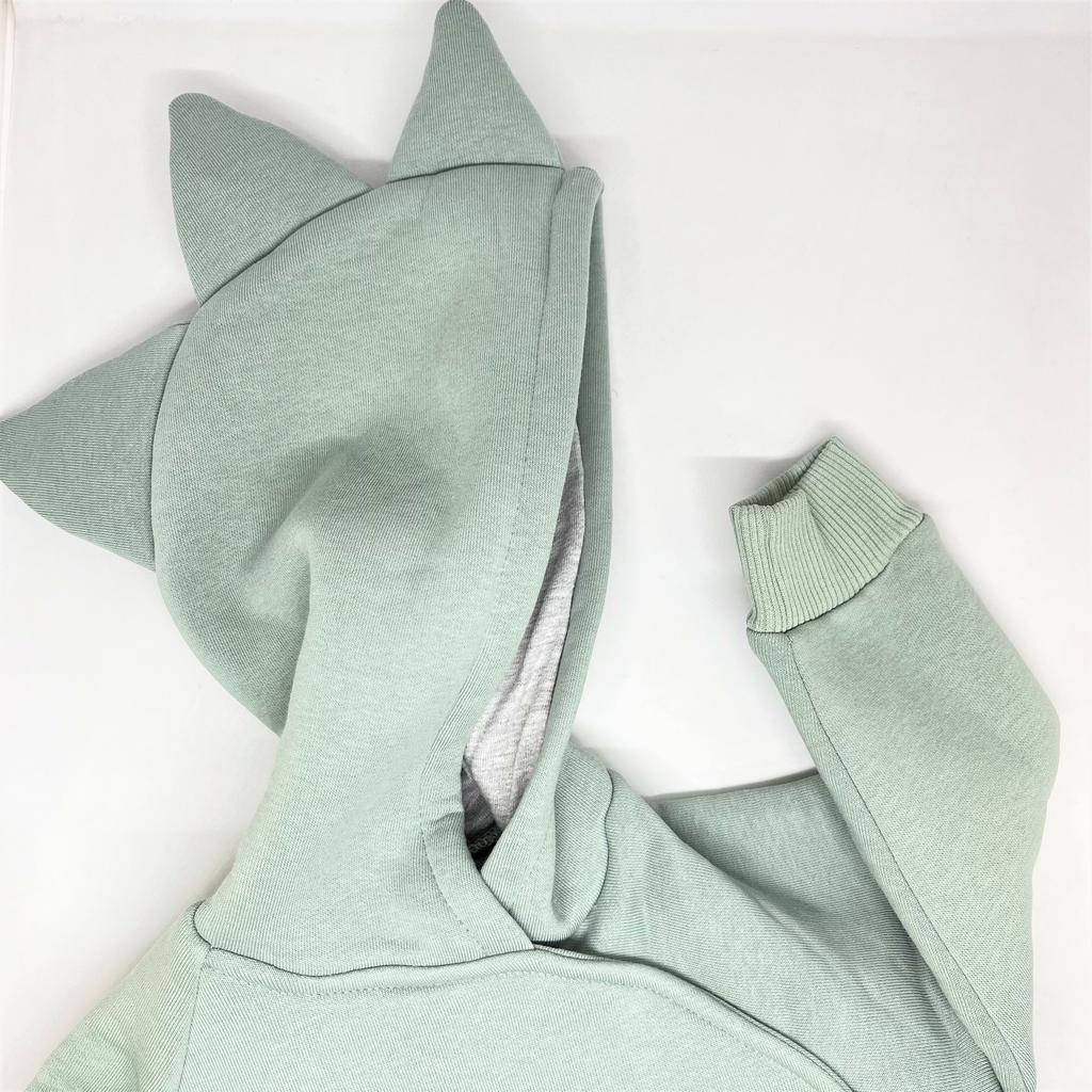 Комбинезон с капюшоном "Дино" - шалфей р. 104/110, 128/134 см