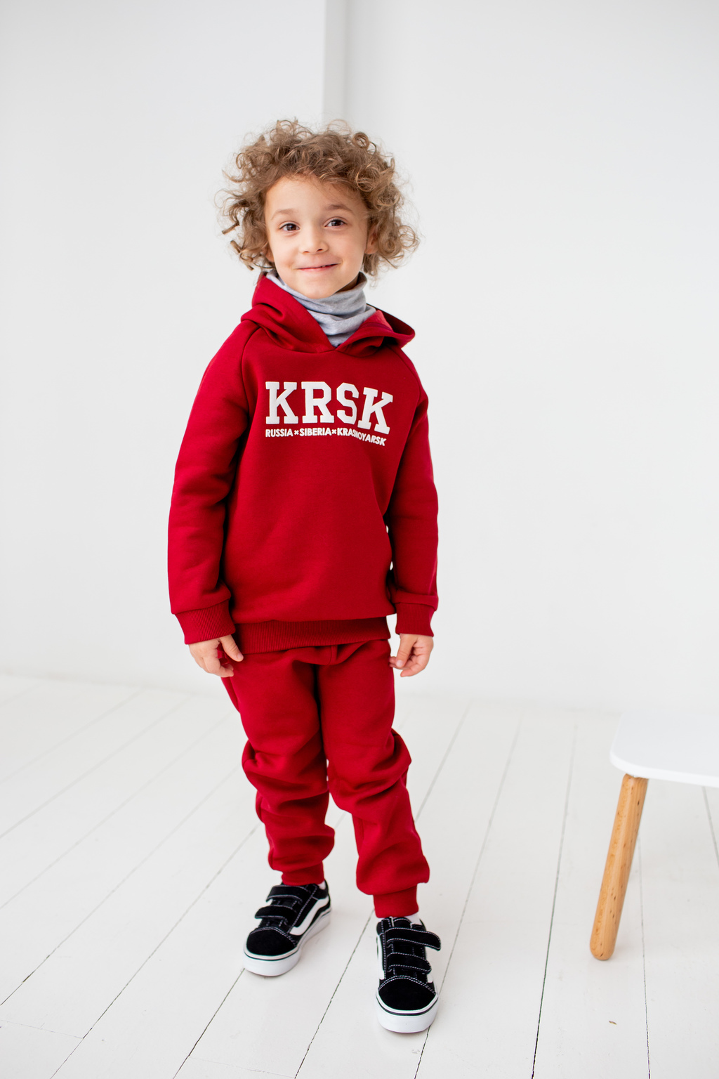 Костюм "KRSK" р. 68-128 см (футер с начесом) - винный