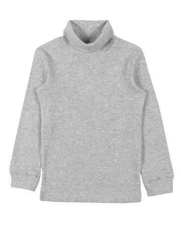 Водолазка от "Cherubino" из кашкорсе (р. 110, 116 см)  - серый меланж / синий