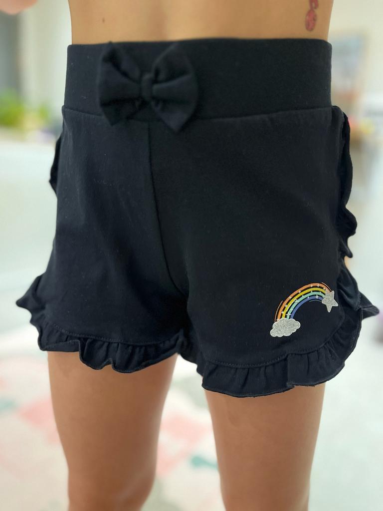 Шорты для девочки от "Cherubino" р. 122 - черный