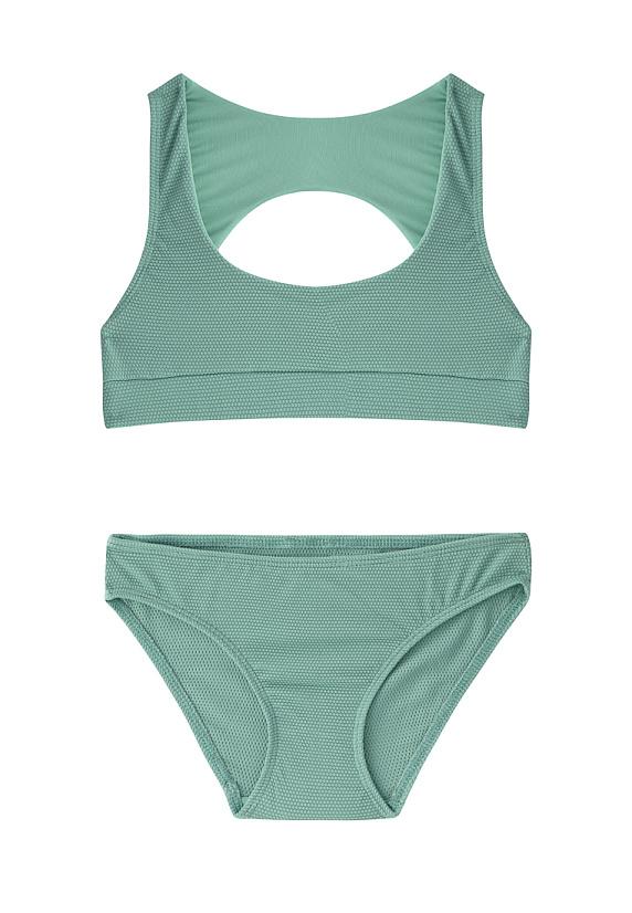 Купальник раздельный "Берда" от "Oldos" р. 134 см - сирень / оливковый