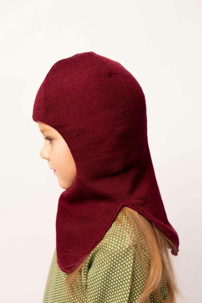 Шапка-шлем зимний "HelloBaby" (44,46,48,50,52 см) - бургундский