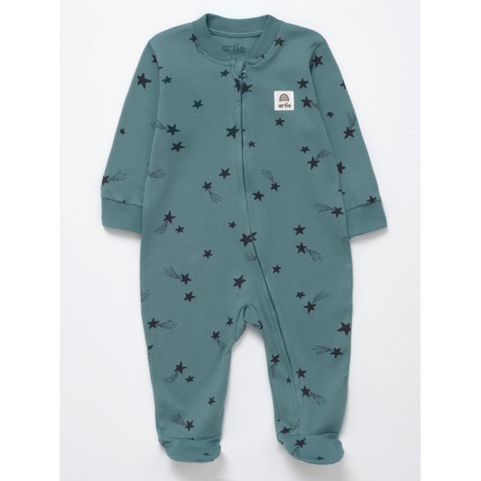 Комбинезон слип "Artie" - р.  80 сизый