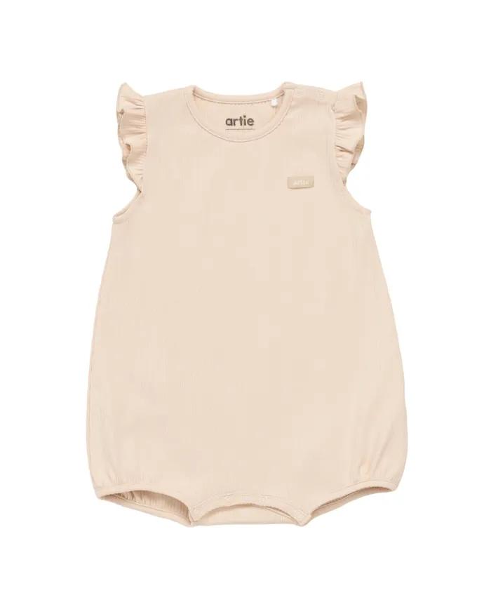 Полукомбинезон (песочник) для девочек "Artie" - р. 80 - бежевый
