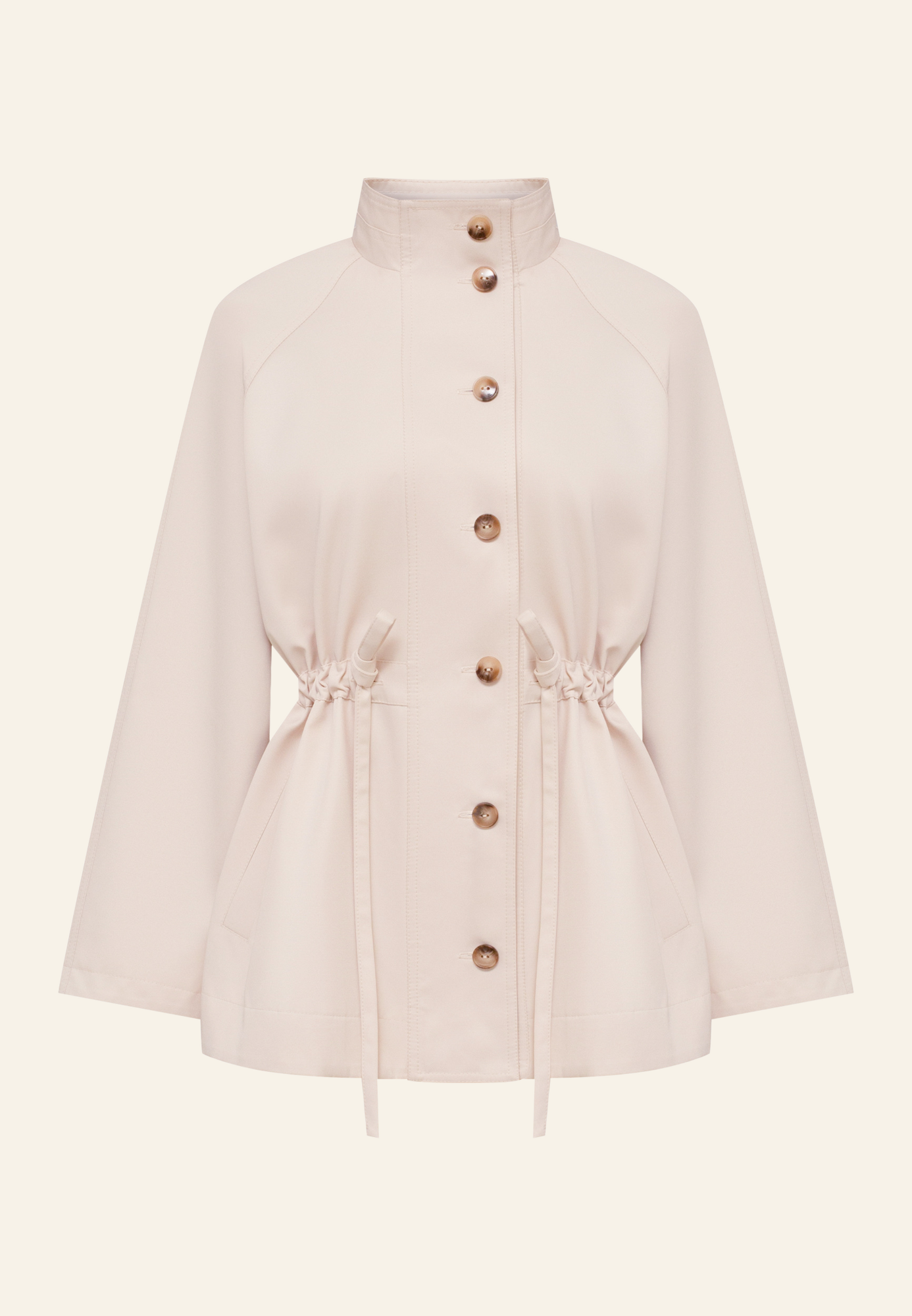 Парка в бежевом цвете