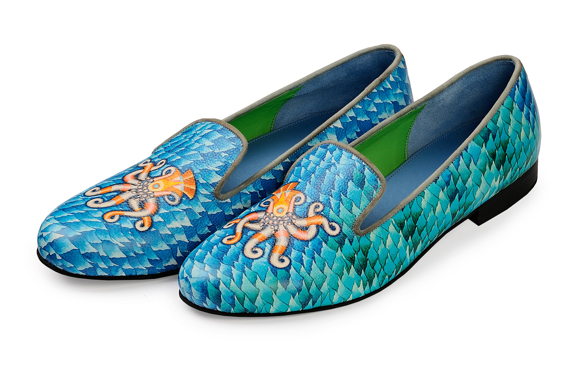 Слиперы женские "Осьминоги" р.36