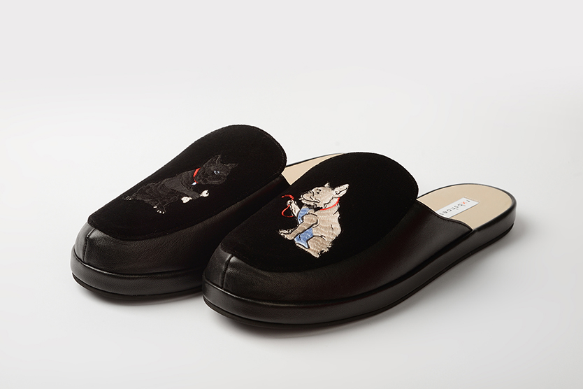 Мужские клоги/тапочки из кожи "Бульдоги"