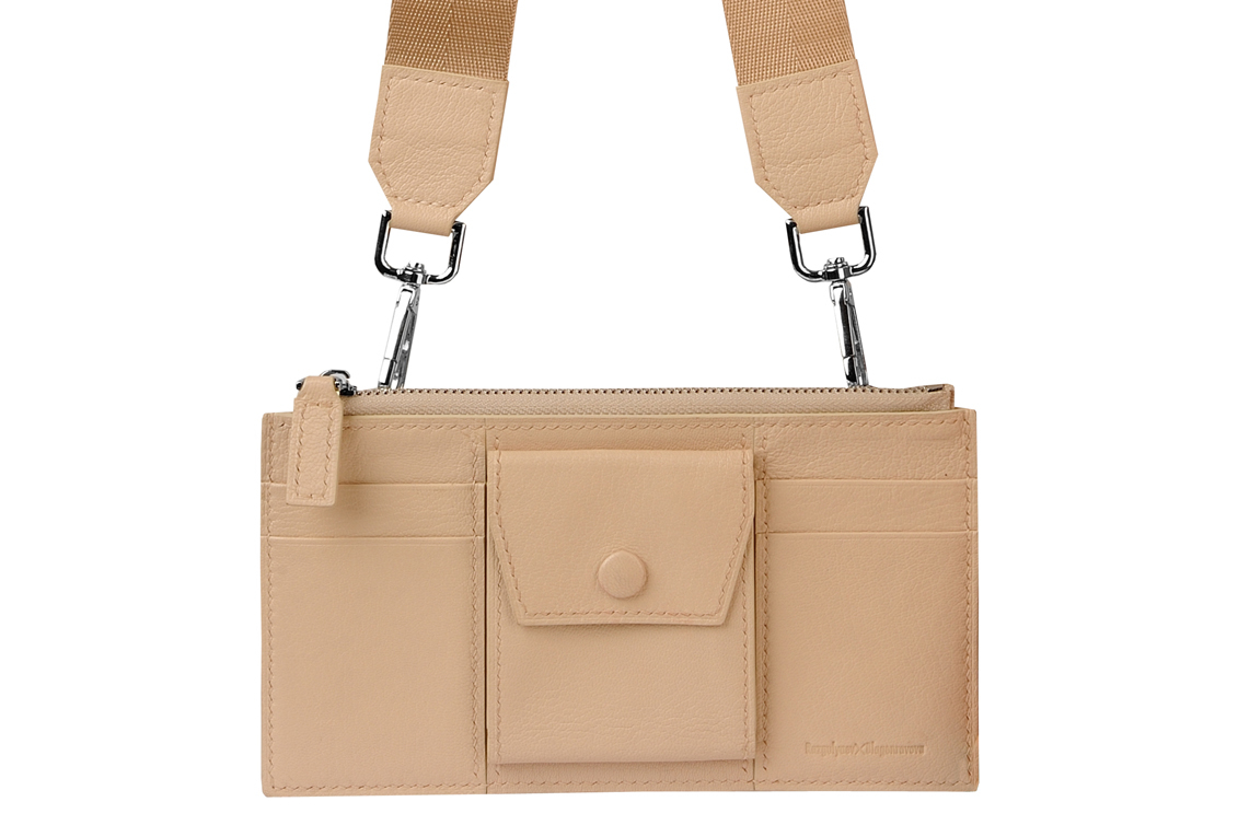 Сумка через плечо молочного цвета