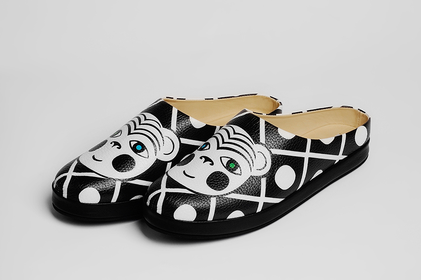 Женские клоги/тапочки  "Мишка очень любит мед" р.36