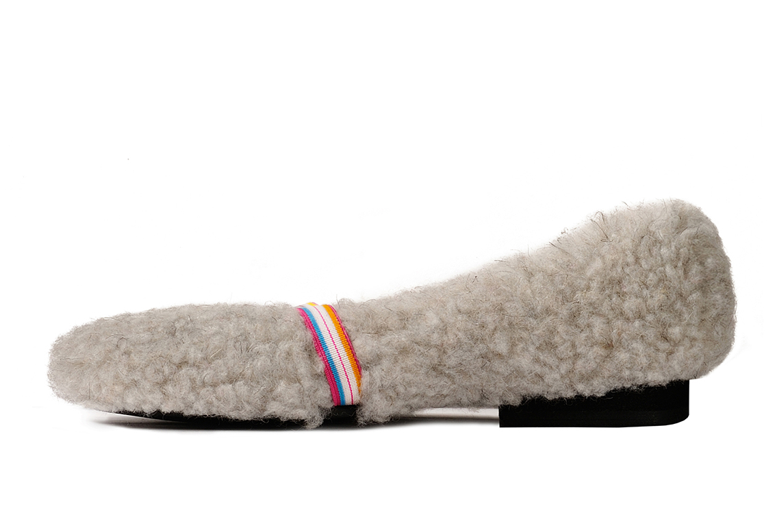 Детские меховые балетки с резиночкой р.31