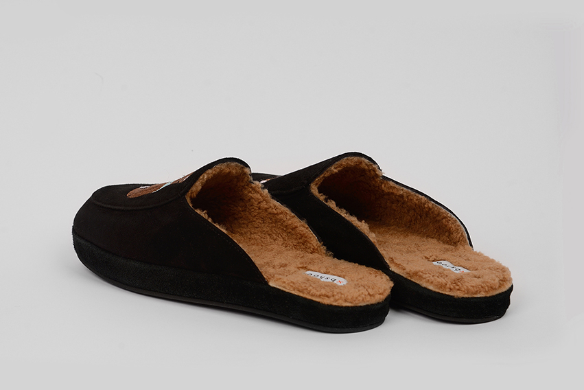 Женские клоги/тапочки "Мишки" с мехом