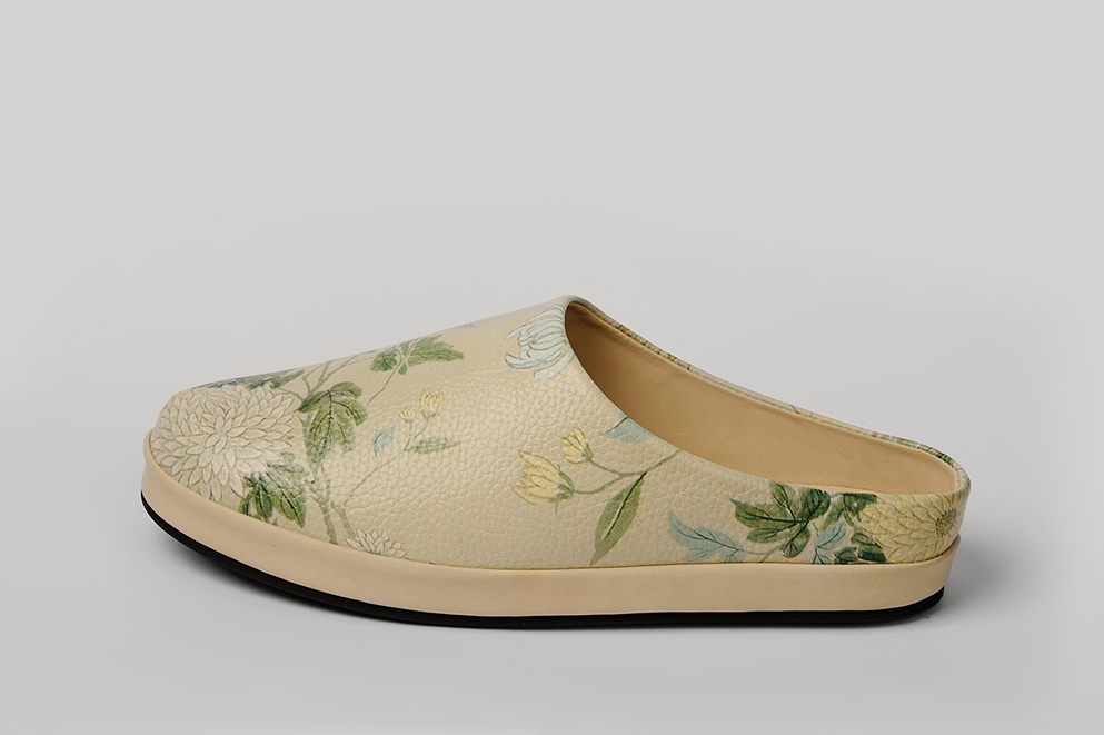 Женские клоги/тапочки из кожи "Утонченность"